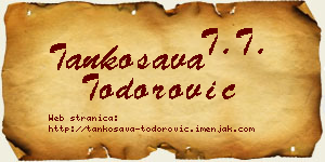 Tankosava Todorović vizit kartica